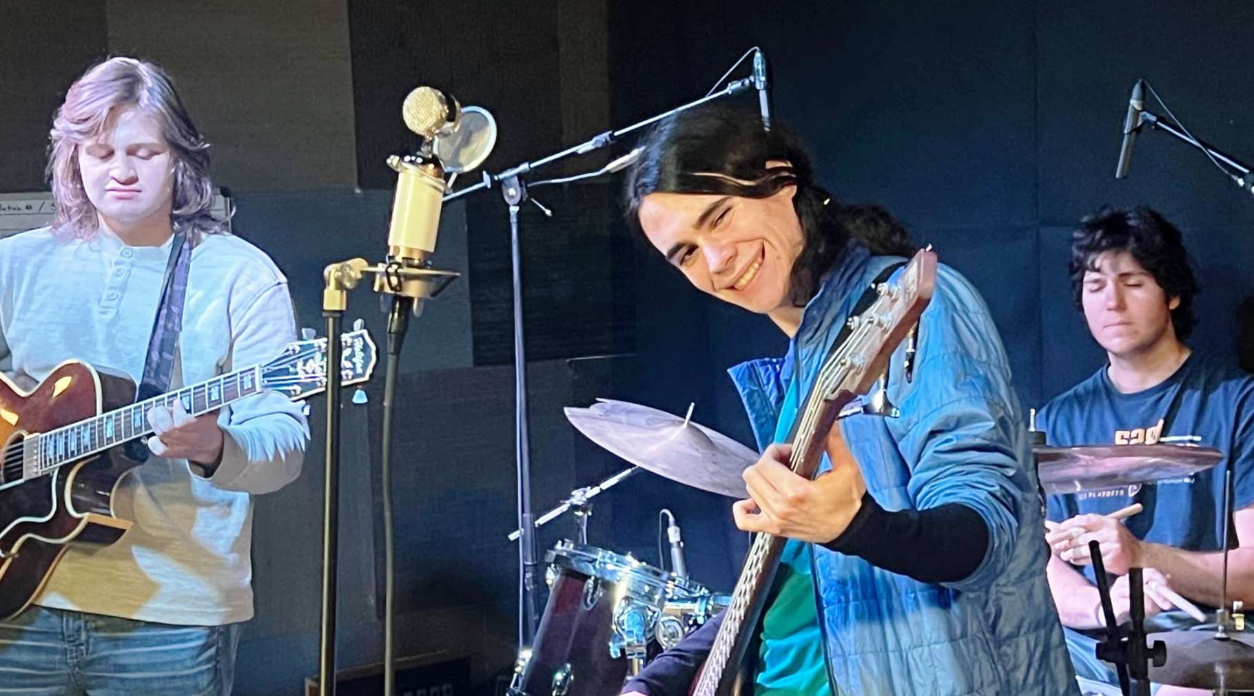 Recording a music track in Boulder Colorado